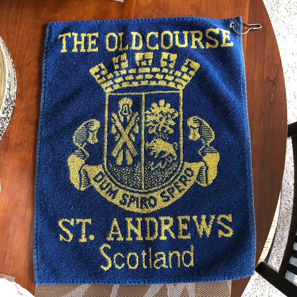 Vintage The Old Course St. Andrew’s Scotland Golf Towel